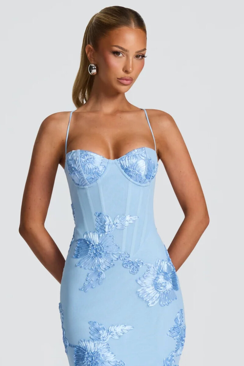 Sukienka Nefertiti niebieska